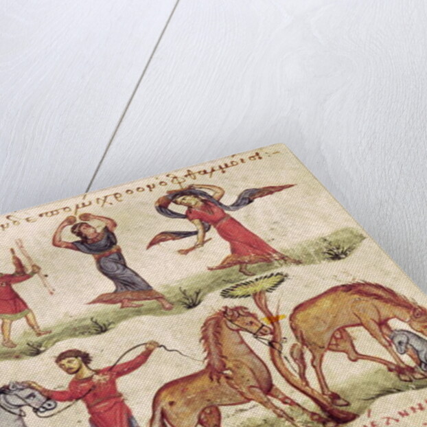 Ms Grec 479 Horse Trainers by Italian School