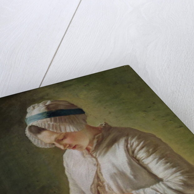 The Seamstress or, Young Woman Working by Francoise Duparc