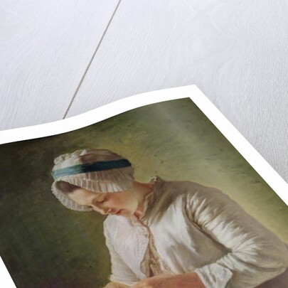 The Seamstress or, Young Woman Working by Francoise Duparc