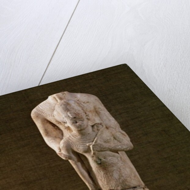 Amun protecting Amenhotep III from the Temple of Amun, Karnak by Egyptian 18th Dynasty