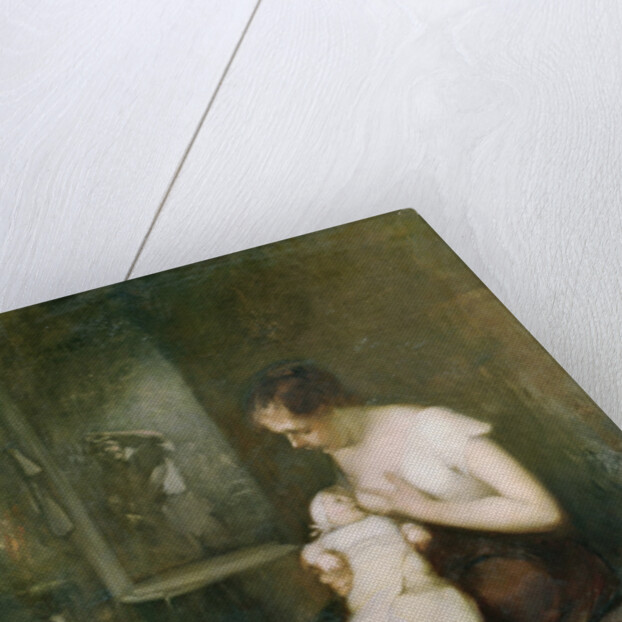 Young Mother, study for a painting for the Salon of 1879 by Eugene Carriere