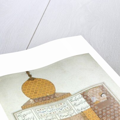 Ms D-212 fol.205b Bahram Visits the Princess of Turkestan by Persian School