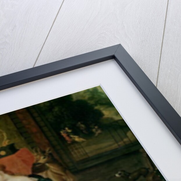 Allegory of Hearing, detail of an organist by Jan van & Balen Hendrik van Kessel