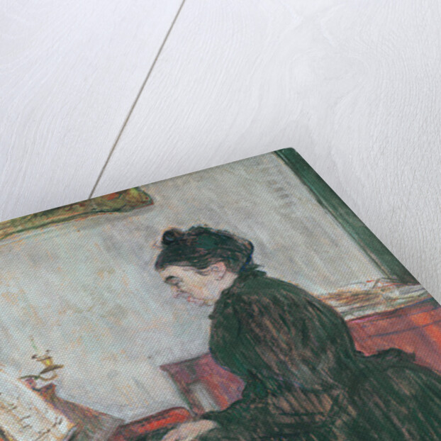 Madame Pascal at the piano in the salon of the Chateau de Malrome, 1895 by Henri de Toulouse-Lautrec