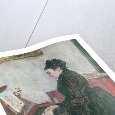 Madame Pascal at the piano in the salon of the Chateau de Malrome, 1895 by Henri de Toulouse-Lautrec