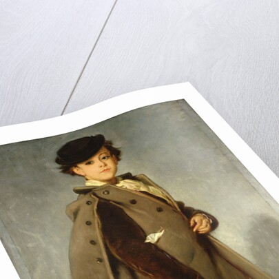 Edmond Dehodencq wearing an Inverness cape, 1872 by Alfred Dehodencq