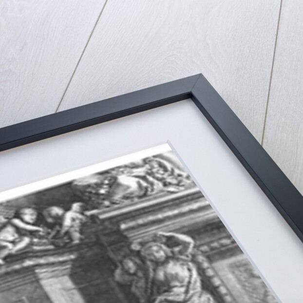 St. Vincent de Paul and Cardinal Jules Mazarin at the Conseil de Conscience of Louis XIV engraved by Gerard Scotin c.1660 by French School