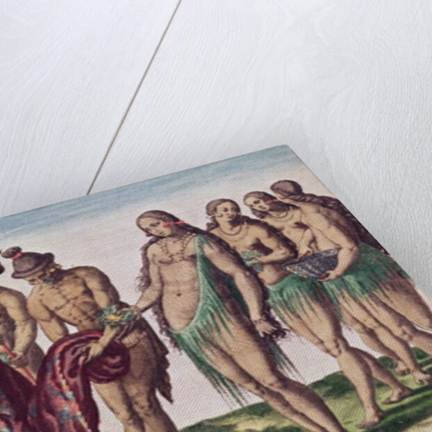 Chief Satouriona and his Wife go for a Walk by Jacques Le Moyne