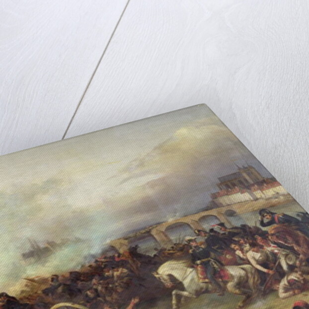 Battle of Montereau, 18th February 1814 by Jean Charles Langlois