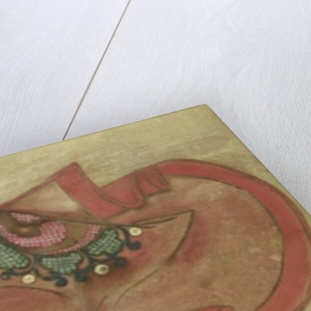 A Man Smoking and his Servant by Japanese School