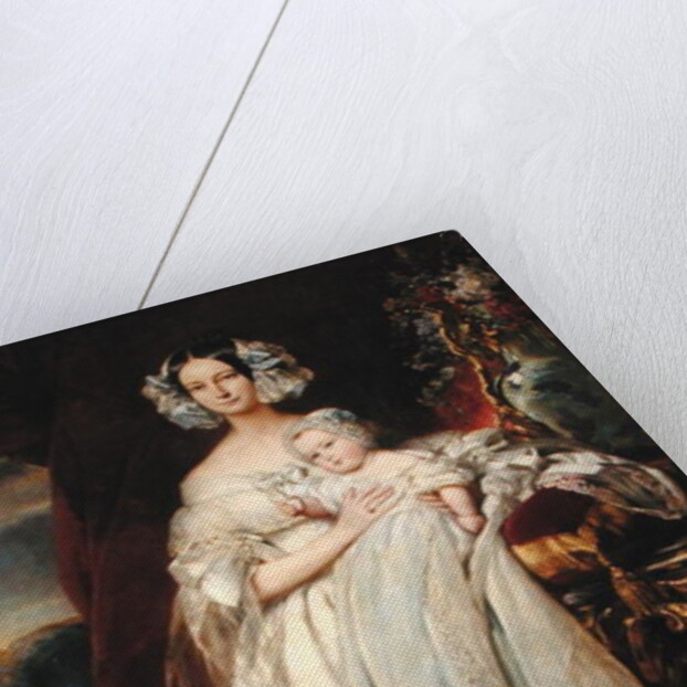 Helene-Louise de Mecklembourg-Schwerin, Duchess of Orleans with his son Count of Paris 1839 by Franz Xaver Winterhalter