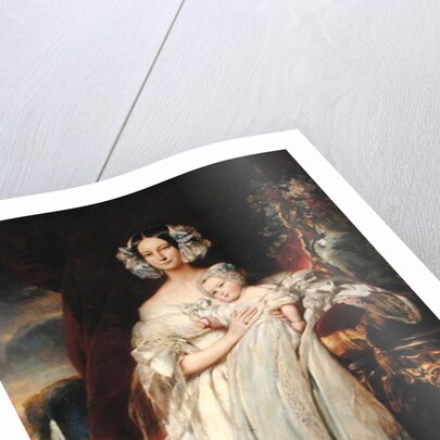 Helene-Louise de Mecklembourg-Schwerin, Duchess of Orleans with his son Count of Paris 1839 by Franz Xaver Winterhalter