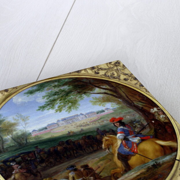 View of the Palace of Versailles in 1669 by Adam Frans van der Meulen