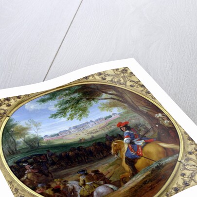 View of the Palace of Versailles in 1669 by Adam Frans van der Meulen