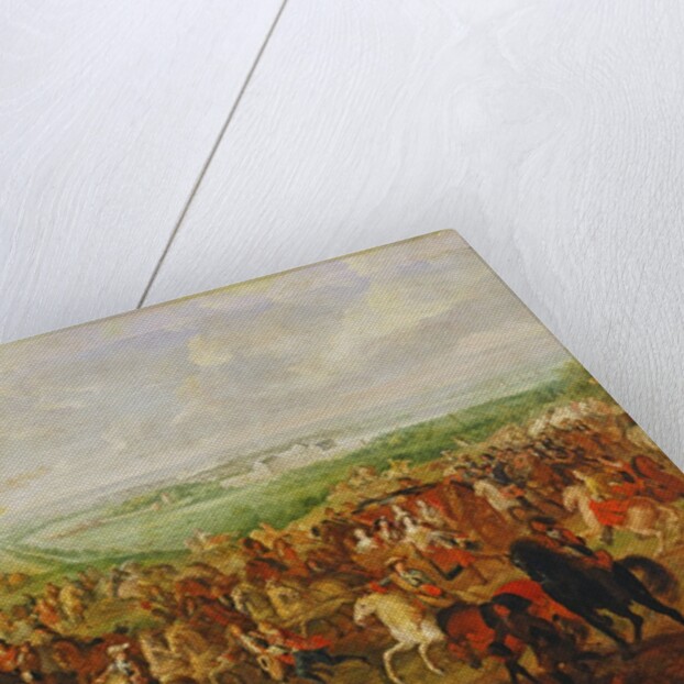 Promenade of Louis XIV before the Palace of Clagny, c. 1680 by French School