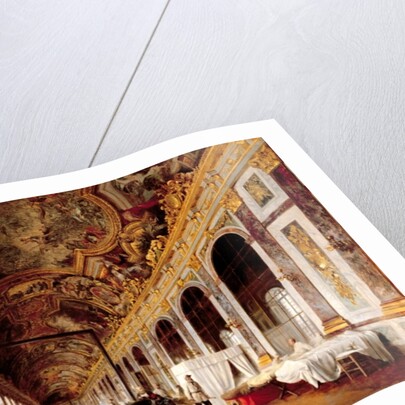 The Hall of Mirrors at Versailles used as Military Hospital for Tending Wounded Prussians in 1871 by Victor Buchereau