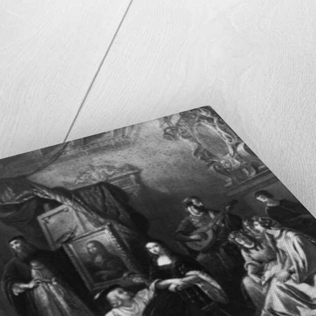 Leonardo da Vinci painting the Gioconda by Aimee Brune