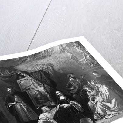 Leonardo da Vinci painting the Gioconda by Aimee Brune