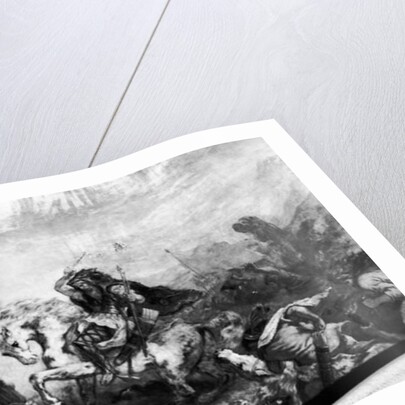 Attila the Hun and his hordes overrunning Italy and the Arts, 1838-47 by Ferdinand Victor Eugene Delacroix