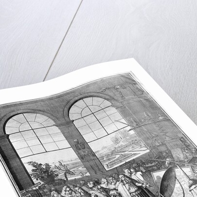 Louis XIV and his Entourage visiting the Royal Academy of Sciences, after 1665 by Sebastien I Le Clerc