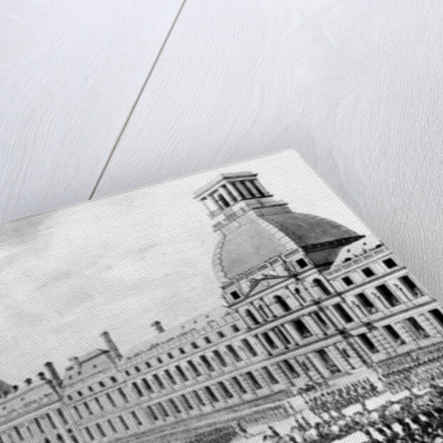 Napoleon Bonaparte First Consul, Reviewing his Troops at the Tuileries by Jacques Francois Joseph Swebach