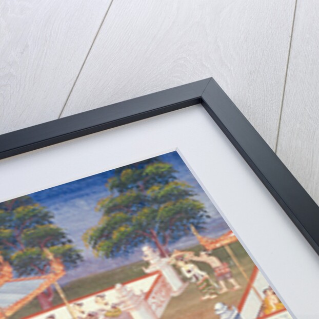 Ma 565 Monks at their annual meeting in June in Mandalay by Burmese School