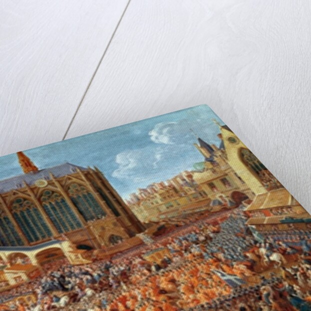 The Departure of Louis XV from Sainte-Chapelle after the 'lit de justice' which ended the reign of Louis XIV, 12th September 1715, 1735 by Pierre-Denis Martin