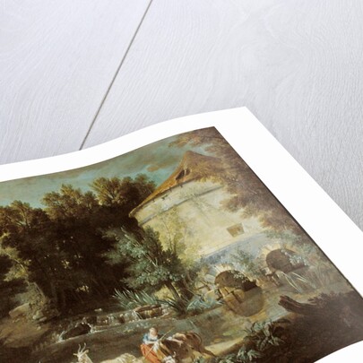 Landscape with a Round Tower, 1737 by Jean-Baptiste Oudry