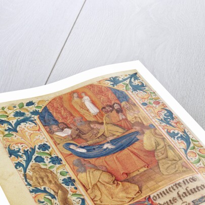 Ms Latin 13305 fol.88v The Death of the Virgin by Jean (school of) Fouquet