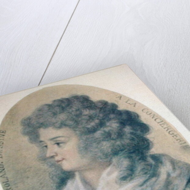 Portrait of Jeanne-Marie Roland de la Platiere at the Conciergerie, 1793 by French School