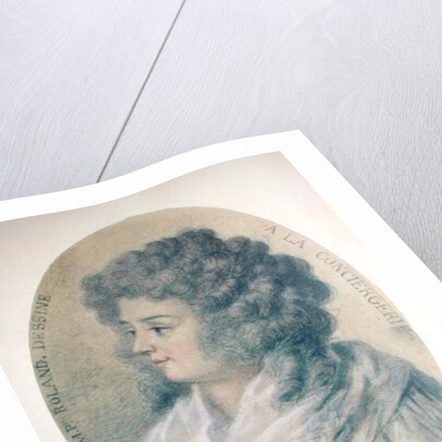 Portrait of Jeanne-Marie Roland de la Platiere at the Conciergerie, 1793 by French School