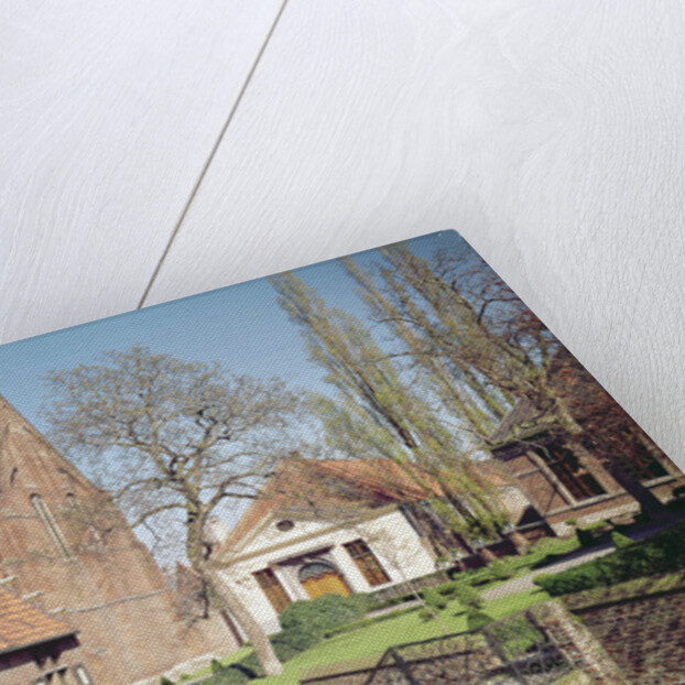 View of the House of the Abbess, the refectory and a dormitory by School Flemish