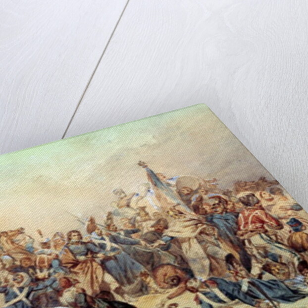 Dominique Larrey crossing the Bérézina, November 1812 by Alexandre Solde