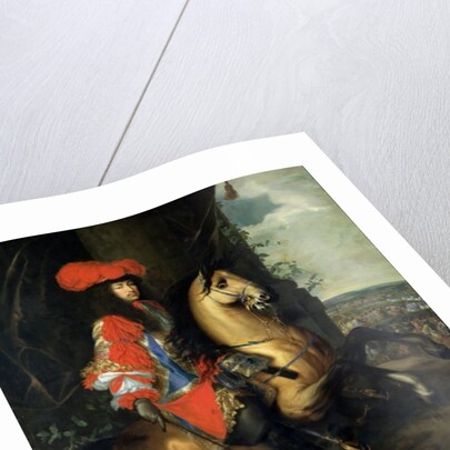 Equestrian Portrait of Louis XIV by Charles & Meulen Adam van der Le Brun