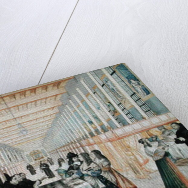 The Infirmary of the Sisters of Charity during a visit of Anne of Austria c.1640 by Abraham Bosse