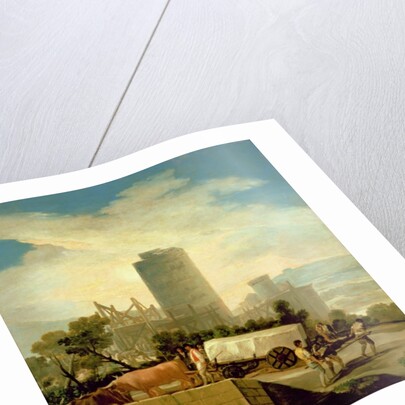 Transporting a Stone Block, 1786-87 by Francisco Jose de Goya y Lucientes