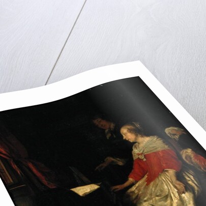 The Virginal Lesson by Gabriel Metsu