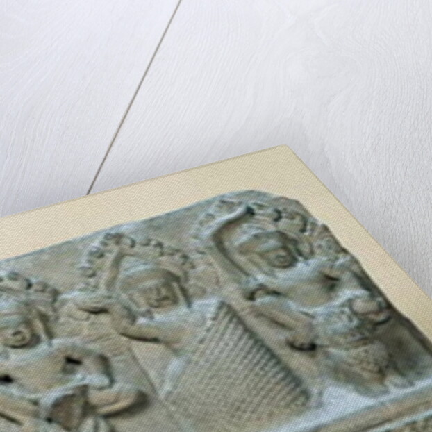 Frieze depicting nine divinities by Cambodian School