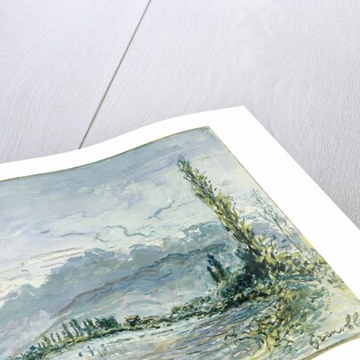 The River Isere at Grenoble, 1877 by Johan-Barthold Jongkind