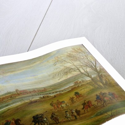 View of the Siege of Dole, 14 February 1668, after 1668 by Adam Frans Van der (and studio) Meulen