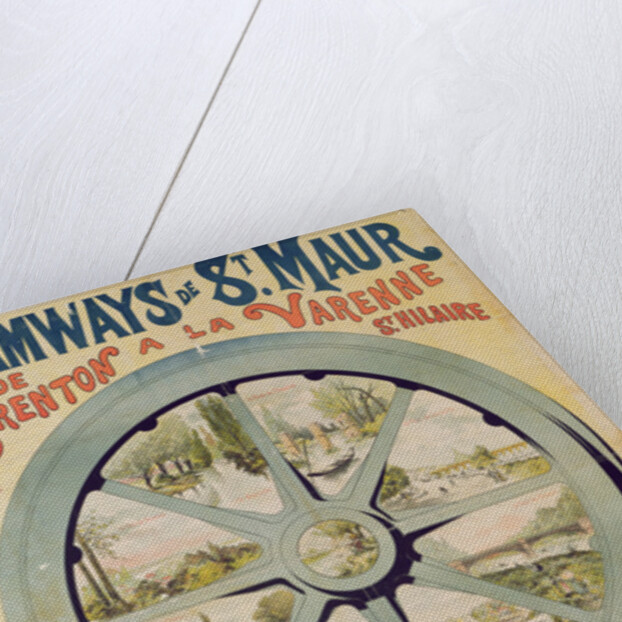Poster advertising the Tramways de St. Maur from Charenton to La Varenne-Saint-Hilaire, 1894 by French School