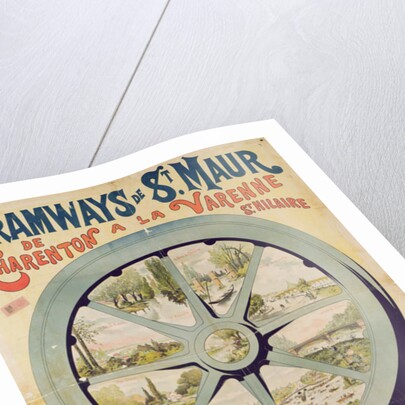 Poster advertising the Tramways de St. Maur from Charenton to La Varenne-Saint-Hilaire, 1894 by French School