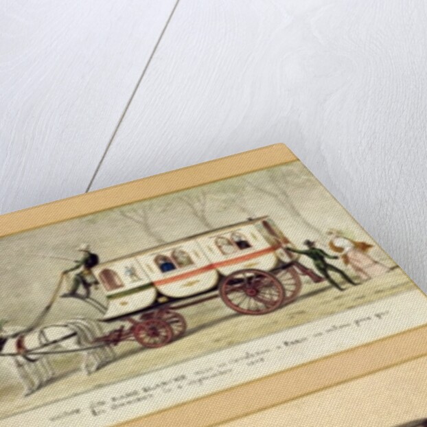 A Dame Blanche Carriage, an Omnibus and Drivers, 1815-30 by Pierre Antoine Lesueur
