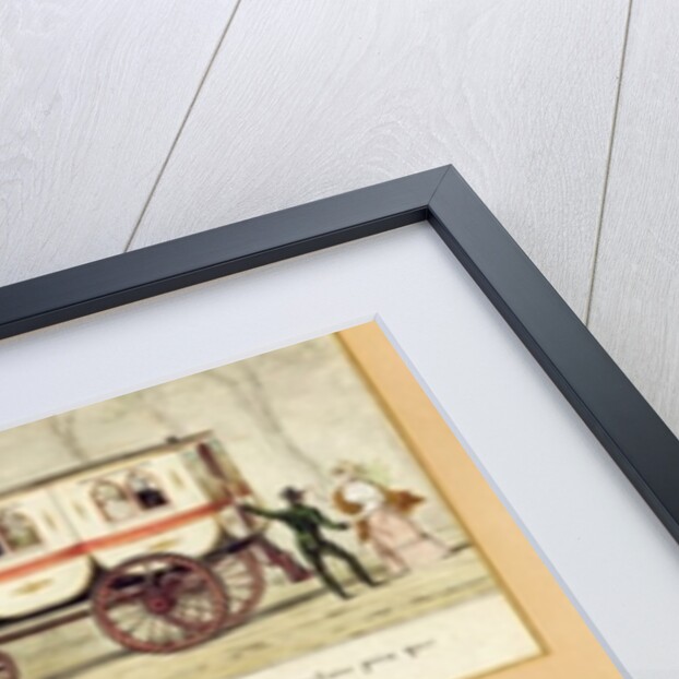 A Dame Blanche Carriage, an Omnibus and Drivers, 1815-30 by Pierre Antoine Lesueur