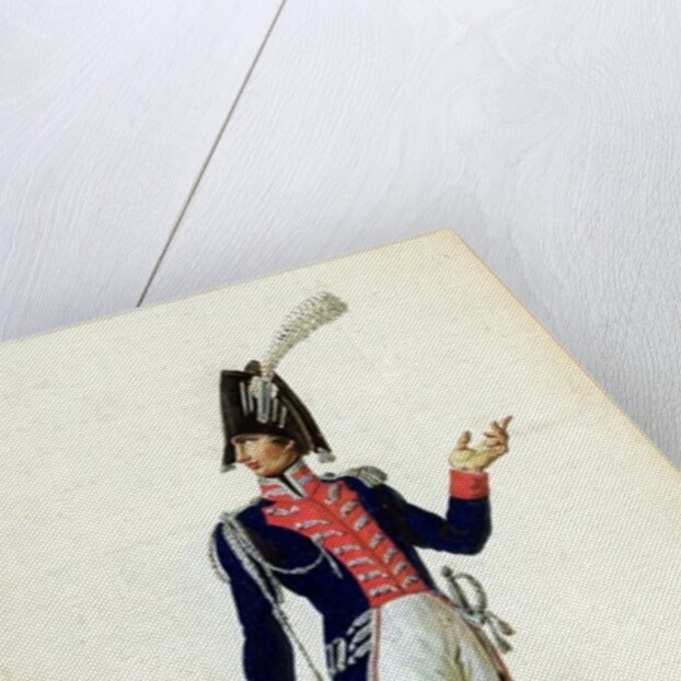 Officer of the Garde du Corps of King Louis XVIII in 1814 by Pierre Antoine Lesueur