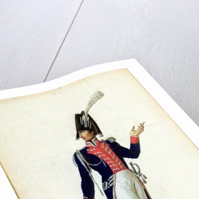 Officer of the Garde du Corps of King Louis XVIII in 1814 by Pierre Antoine Lesueur