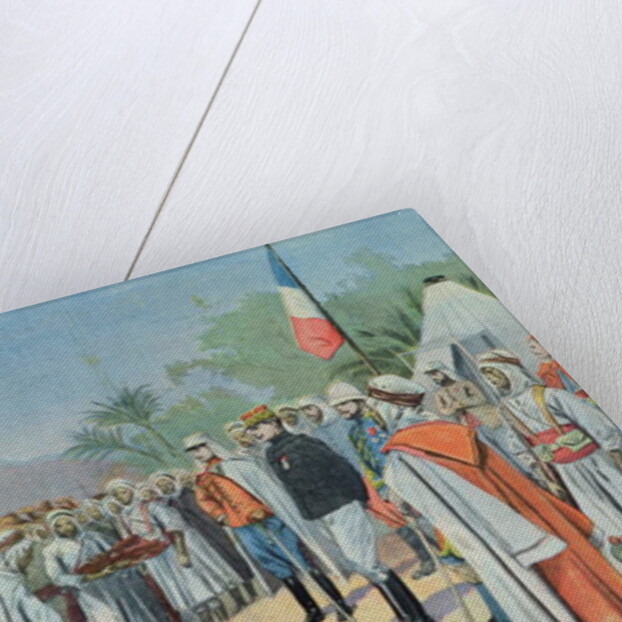 General Lyautey receiving the surrender of a rebel tribe in Morocco by French School