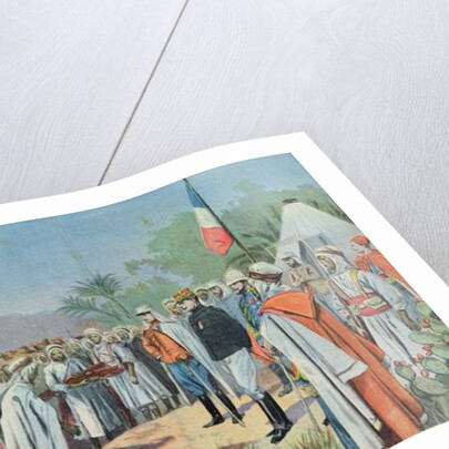 General Lyautey receiving the surrender of a rebel tribe in Morocco by French School