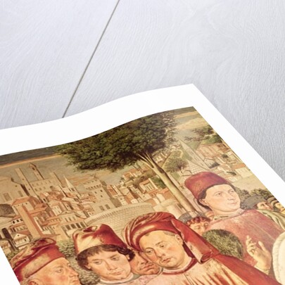 St. Augustine Departing for Milan by Benozzo di Lese di Sandro Gozzoli