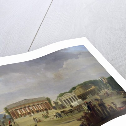 View of the Grand Theatre Constructed in the Place de la Concorde for the Fete de la Paix, 9th November 1801 by Jean-Baptiste-Louis Cazin